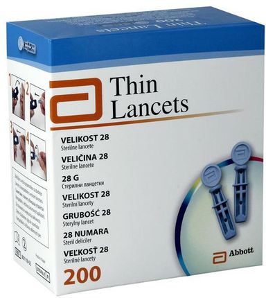 ABBOTT Thin Lancets lancety 200 sztuk