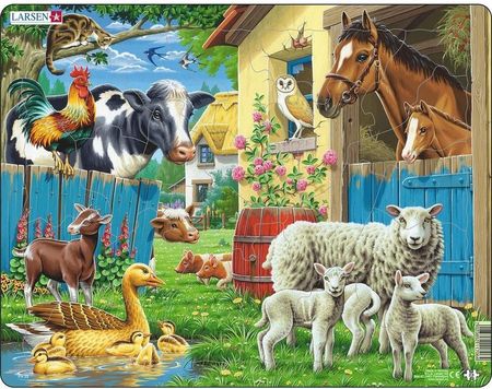 Larsen Puzzle Zwierzęta Na Farmie 25El.