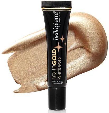 Bellapierre Cosmetics Liquid Gold Illuminating Fluid Rozświetlacz w płynie do twarzy whitegold 