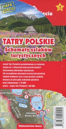 Tatry Polskie Schematy szlaków turystycznych