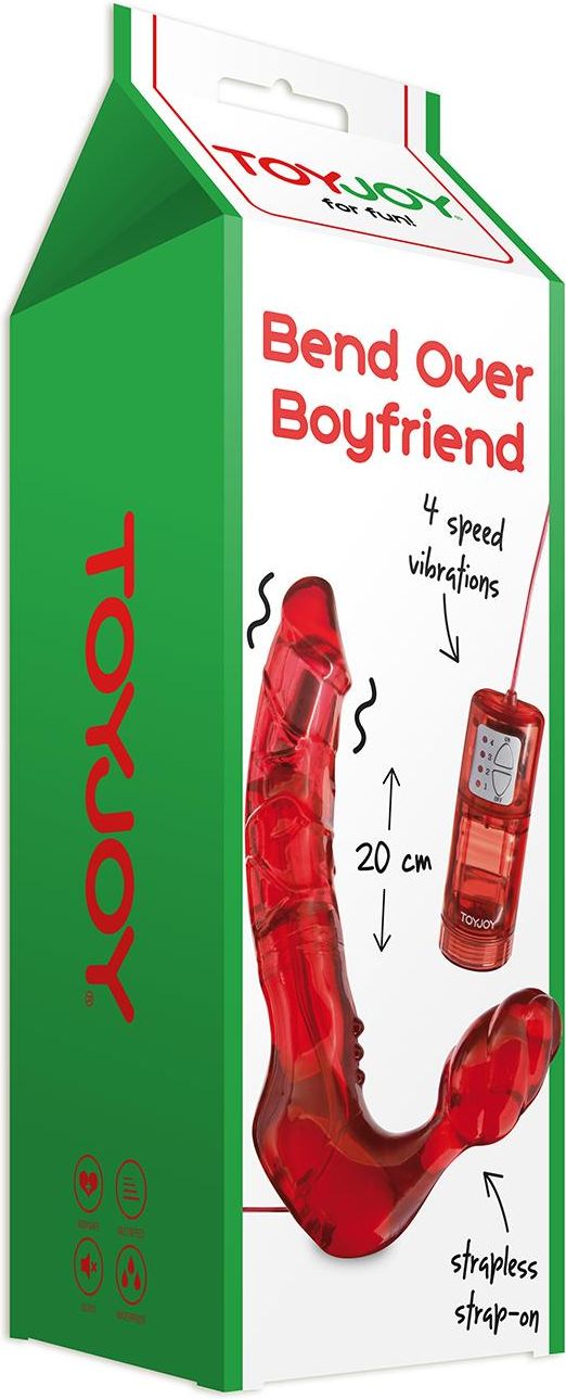 Классный безремневой Страпон с Уникальной Системой Крепления Bend Over Boyfrend Purple