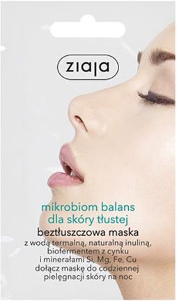 Ziaja Mikrobiom Balans Maska Dla Skóry Tłustej 7Ml