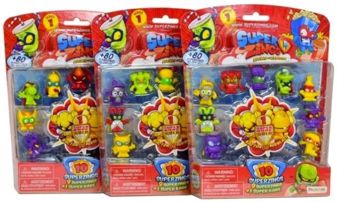 Magic Box Magicbox Super Zings Zestaw 10 Figurek 1 Złota