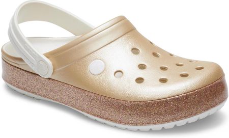 Metallic Champagne Crocs Literide Metallic Crocs Beżowe Buty
