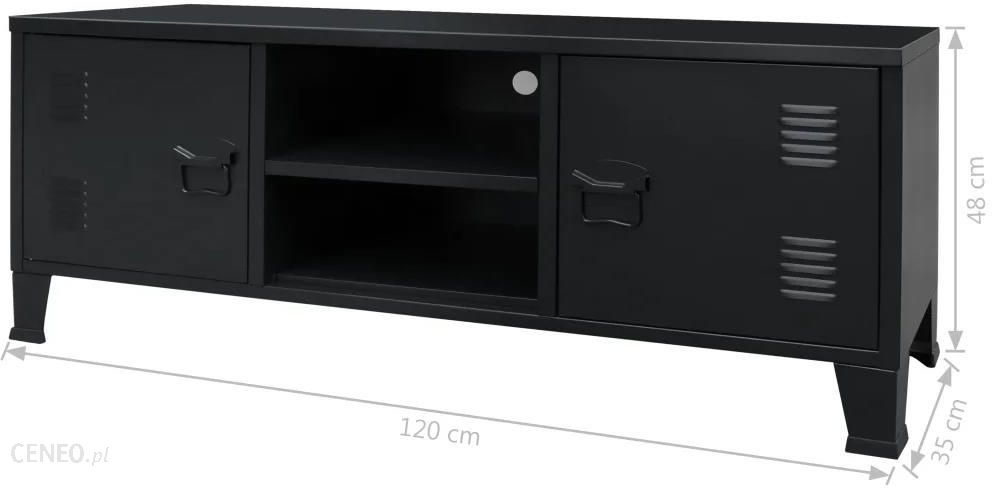 Metalowa szafka Tv w industrialnym stylu, 120x35x4