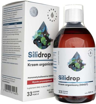 Aura Herbals Silidrop Krzem organiczny MMST Silicium G5  500 ml