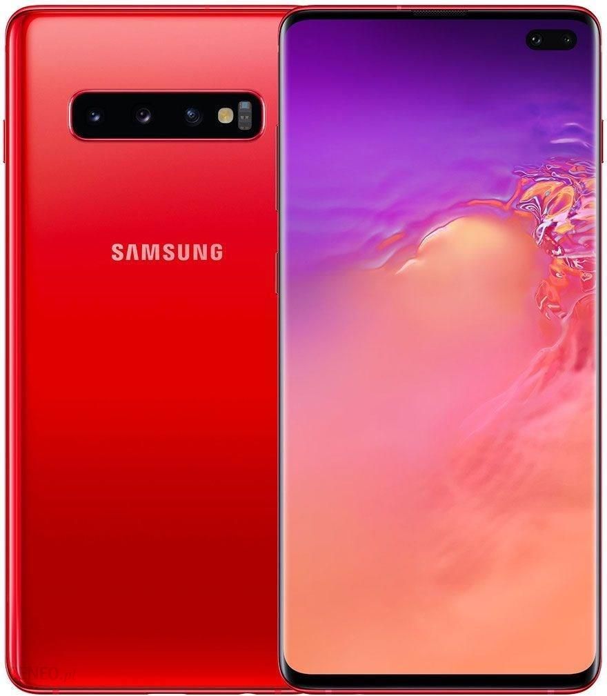 Samsung Galaxy S10 Plus Sm G975 8 128gb Cardinal Red Cena Opinie Na Ceneo Pl