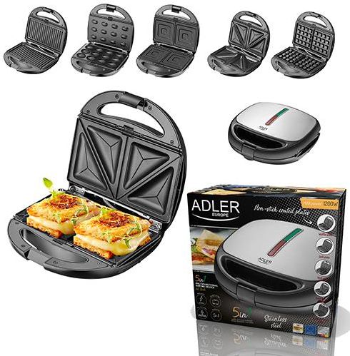 Adler AD 3040 Opiekacz wielofunkcyjny 5w1 - zdjęcie 11 Adler AD 3040 Opiekacz wielofunkcyjny 5w1