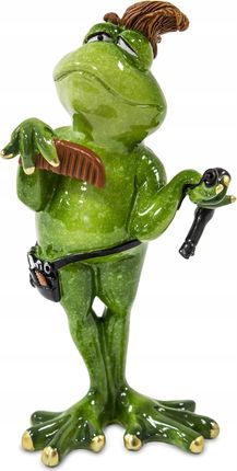 Figurka Żaba dekoracja ceramiczna Fryzjer żabka 20
