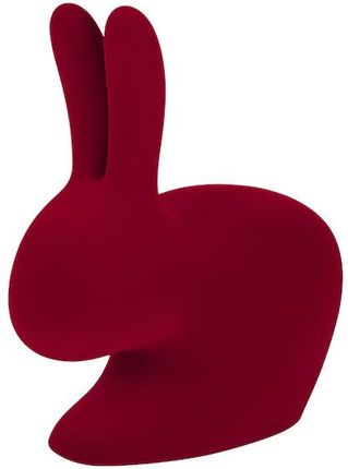 Qeeboo Podpórka Na Książki Rabbit Velvet Czerwony (90007Refl)