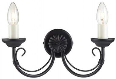 Elstead Chartwell 2Lt Wall Light Black (Ch2Black)