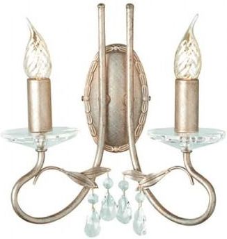 Elstead Christina 2Lt Wall Light (Crt2Silvergold)