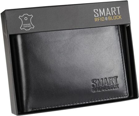 Męski Antykradzieżowy Portfel RFID Chroni Karty Zbliżeniowe SM-901PBL