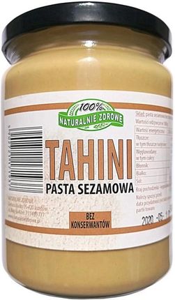 Naturalnie Zdrowe Tahini Pasta Sezamowa 500G