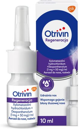Otrivin 1mg + 50mg Aerozol do nosa regeneracja 10ml