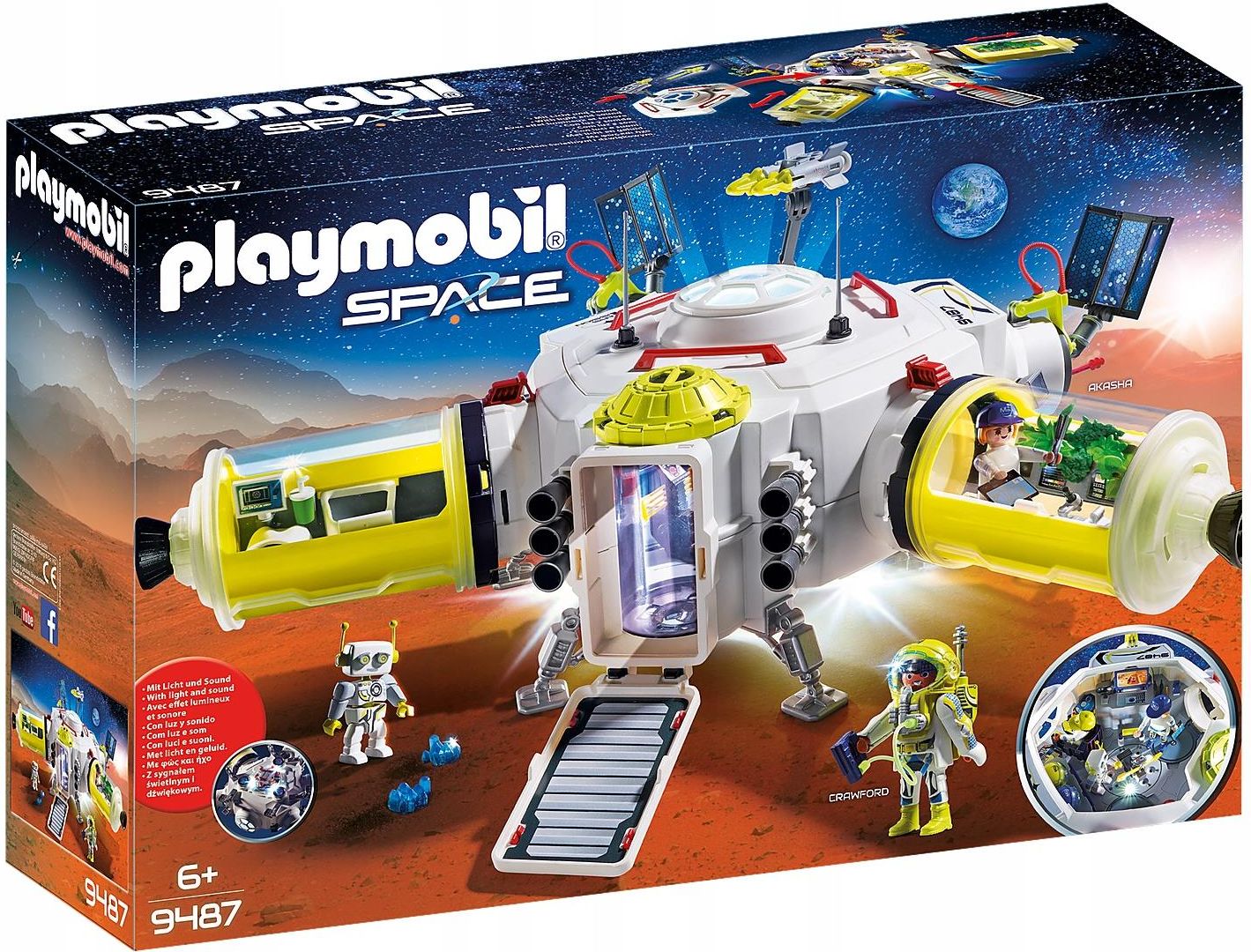 Playmobil Space 9487 宇宙セット PLAYMOBIL Space 9487 Stacja na Marsie, od 6 Lat : Amazon.pl