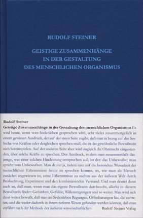 Geistige Zusammenhnge in der Gestaltung des menschlichen Organismus (Steiner Rudolf)(Twarda)(niemiecki)