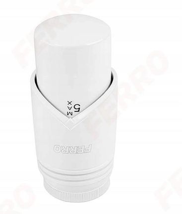 Ferro Dekoracyjna głowica termostatyczna cieczowa GT30B biała (GT30B)
