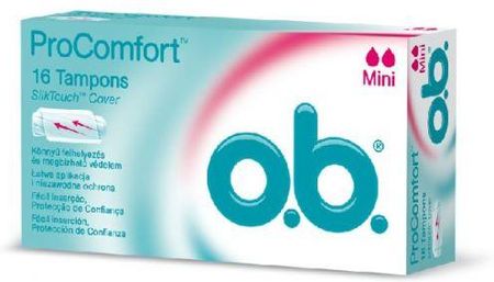 O,B, tampony higieniczne ProComfort Mini 6op 16szt