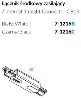 Labra 7 1216 Track 1F Basic Łącznik Prosty Zasilający (71216)