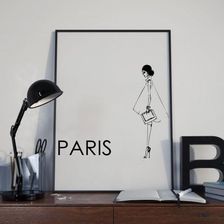 4Rooms Plakat Paris Fashion - Ozdoby do pokoju dziecięcego handmade