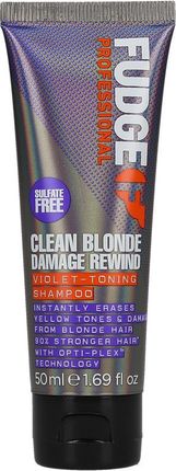 Fudge Professional Clean Blonde Damage Rewind Szampon Do Włosów Blond 50ml