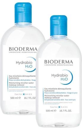 Bioderma Hydrabio H2O Płyn micelarny nawilżający 500ml + 500ml