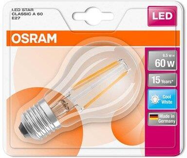 OSRAM CLASSIC A LED E27 8,5 Watt 2700 Kelvin 806 Lumen