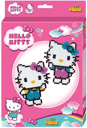 Hama Koraliki Do Prasowania 2000 Szt Hello Kitty Zestaw W Pudełku Z Zawieszką