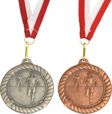 Medal Promo 50Mm Biegi Srebrny 268643 - Trofea sportowe