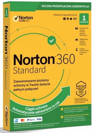 Norton 360 Standard 1 Rok PL 1 Device BOX (21394332)