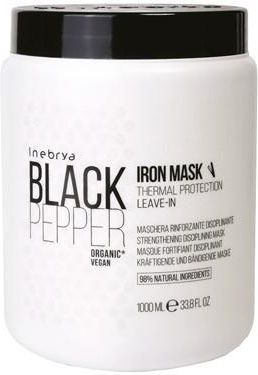 Inebrya Black Pepper Iron Mask Dyscyplinująca Wzmacniająca Maska Do Włosów 1000Ml
