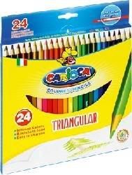 Carioca Kredki Ołówkowe  Trójkątne  24 Kolorów (42516 24)