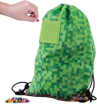 Pixie Crew Plecak/Worek Minecraft Zielono Brązowy