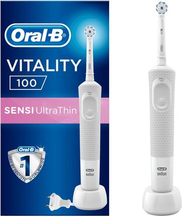 Szczoteczka elektryczna Oral-B Vitality D100 Sensi Ultrathin Biały