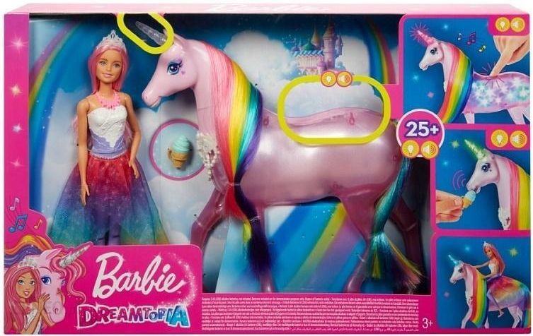 Barbie Jednorożec Magia Świateł FXT26