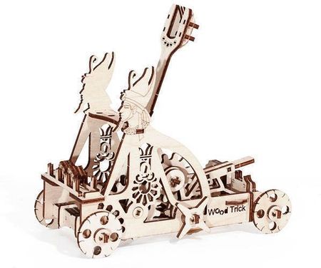 Wood Trick Puzzle Mechaniczne 3D Katapulta 144 Elementy
