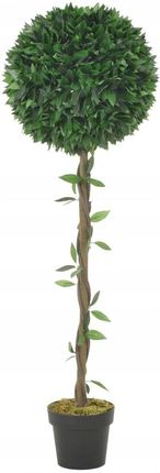 Sztuczne drzewko laurowe z doniczką, zielony, 130