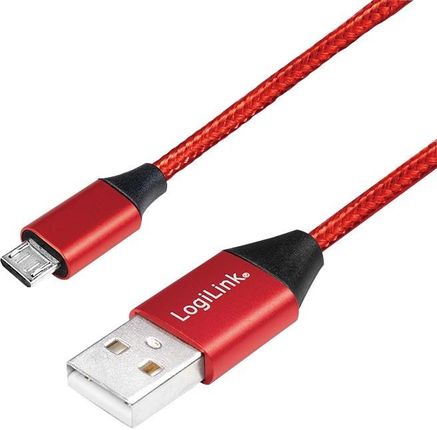 LogiLink micro USB 0,3m czerwony (CU0151)