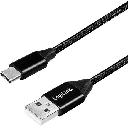 LogiLink USB-C 1,0m czarny (CU0140)