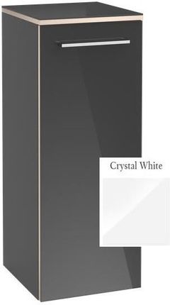 Villeroy&Boch Avento szafka boczna 89 cm drzwi lewe Crystal White biały połysk A89500B4