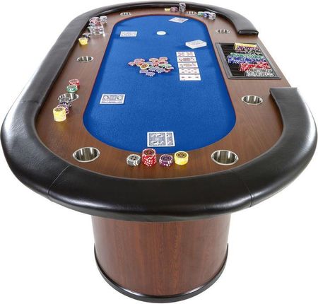 Stół Do Pokera XXL Royal Flush 213x106 Niebieski