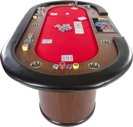 Stół Do Pokera XXL Royal Flush 213 X 106 Czerwony