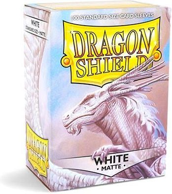 Arcane Tinmen Dragon Shield Standard Sleeves - Matte White (100 Sleeves)