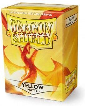 Arcane Tinmen Dragon Shield Standard Sleeves - Matte Yellow (100 Sleeves)