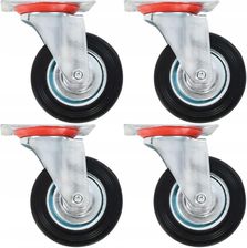 Zdjęcie Kółka skrętne, 4 szt., 100 mm 143445 - Jeziorany