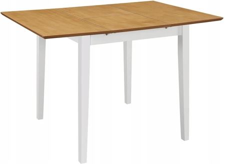 Rozsuwany stół jadalniany, biały, (80-120) x 80 x