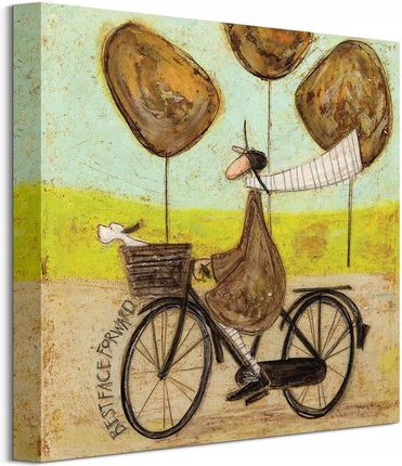 Sam Toft Ernest i Doris na rowerze Obraz 40x40 cm