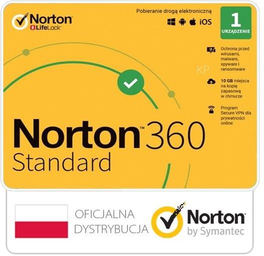 Norton 360 Standard 1PC / 1Rok - zdjęcie 1 Norton 360 Standard 1PC / 1Rok