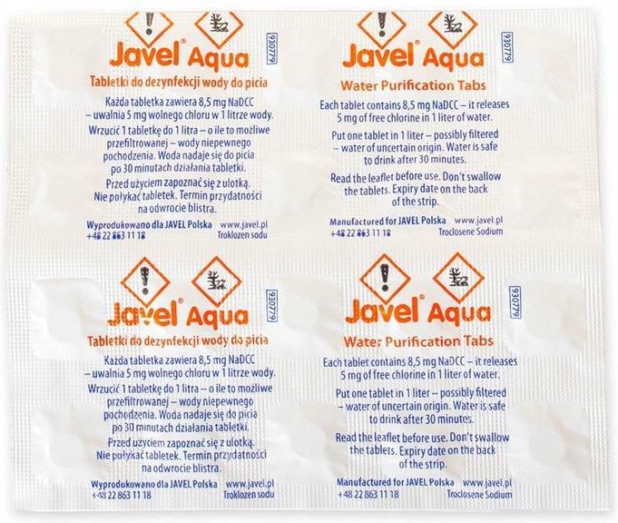 Javel Tabletki Aqua Do Uzdatniania Wody Bu Jatb20 20Szt - zdjęcie 1 Javel Tabletki Aqua Do Uzdatniania Wody Bu Jatb20 20Szt
